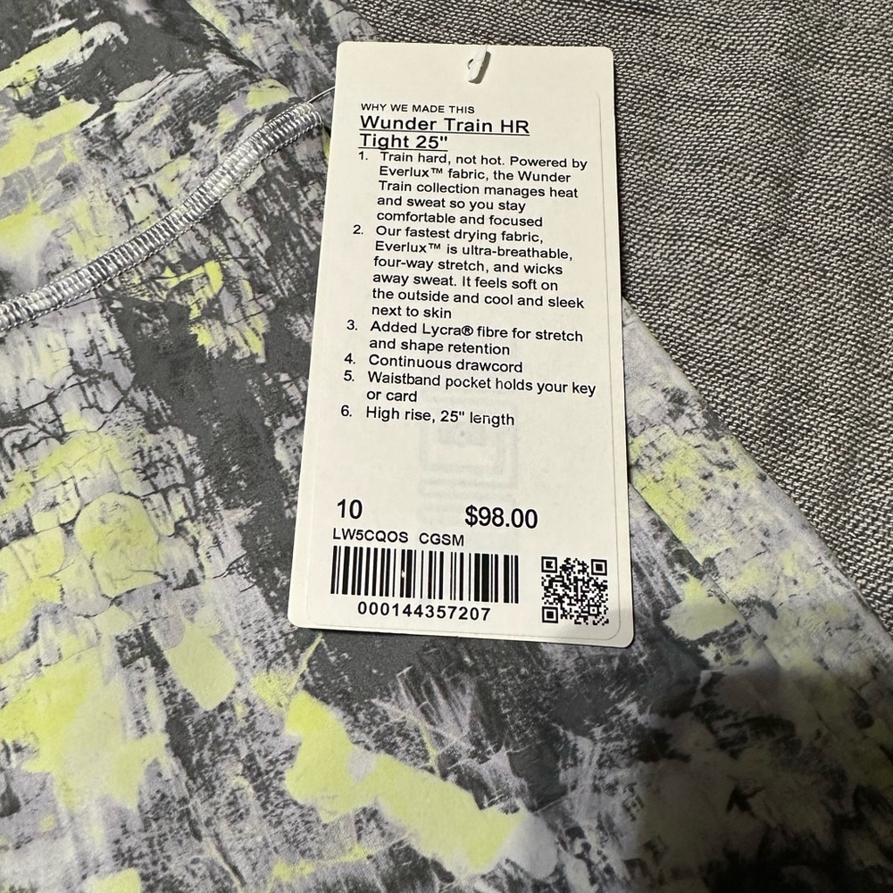 NWT Lululemon 25” Wonder Train HR Leggings
